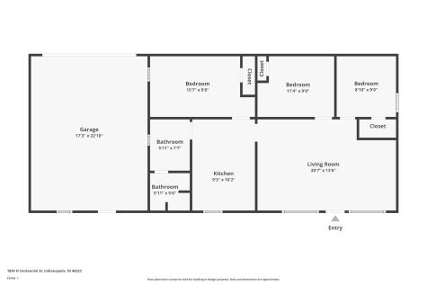 1839 N Centennial Street Indianapolis IN 46222