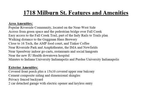 1718 Milburn Street Indianapolis IN 46202