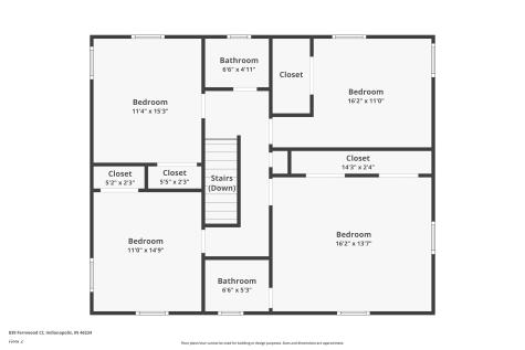839 Fernwood Court Indianapolis IN 46234