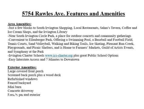 5754 Rawles Avenue Indianapolis IN 46219