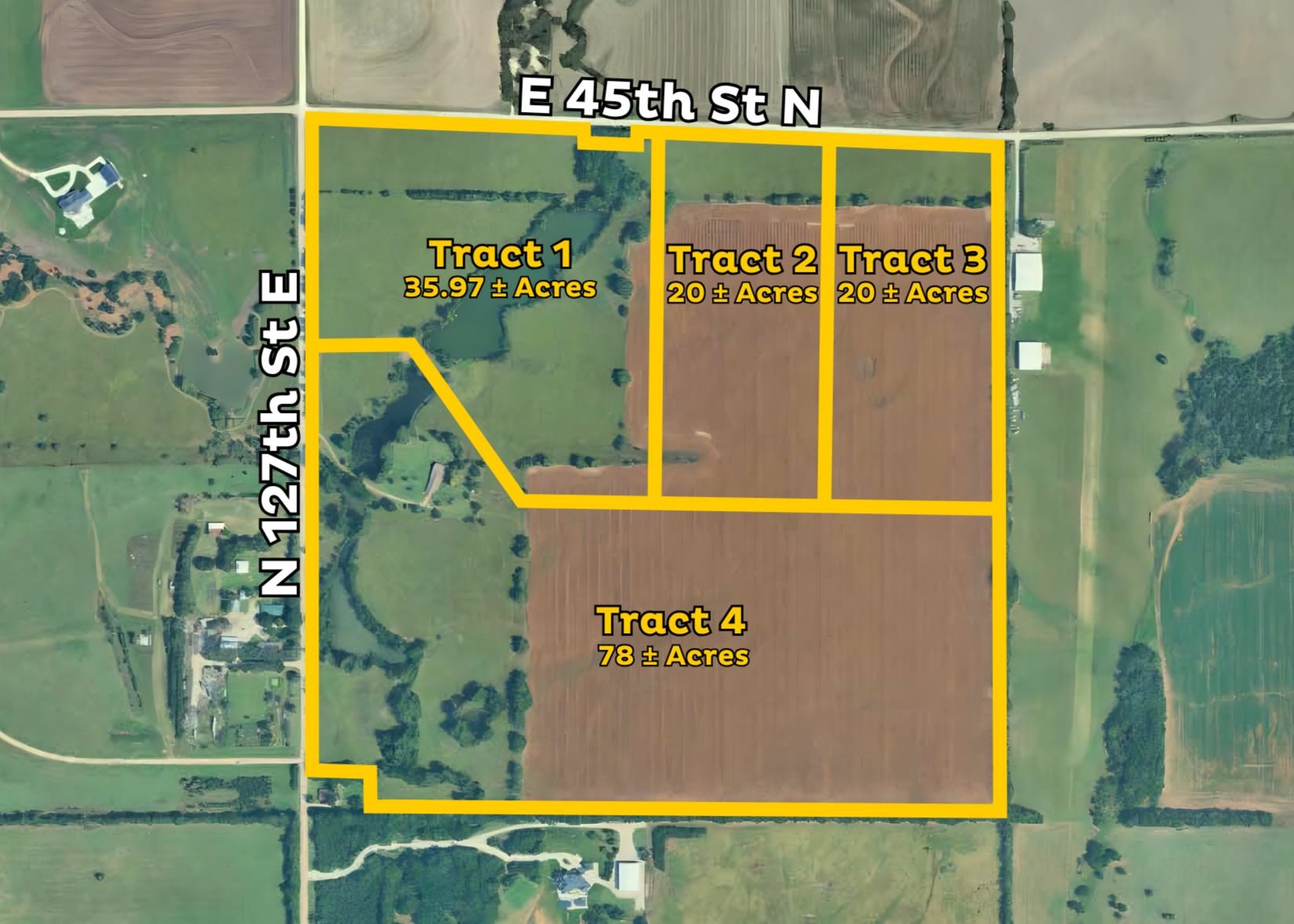 Se/c Of E 45th St N And N 127th St E - Tract 1 Wichita KS 67226