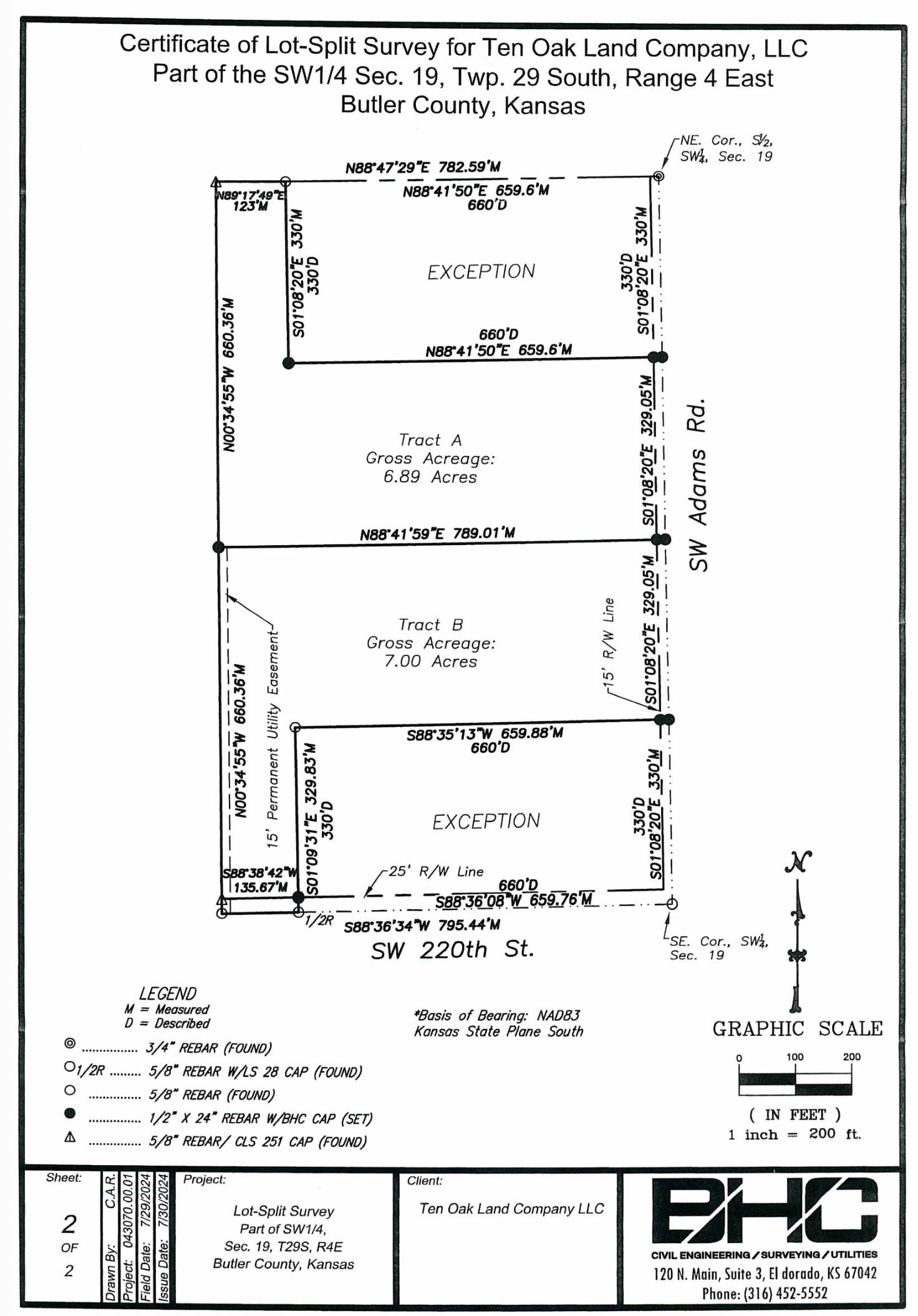 000 SW Adams Road Tract B Douglass KS 67039