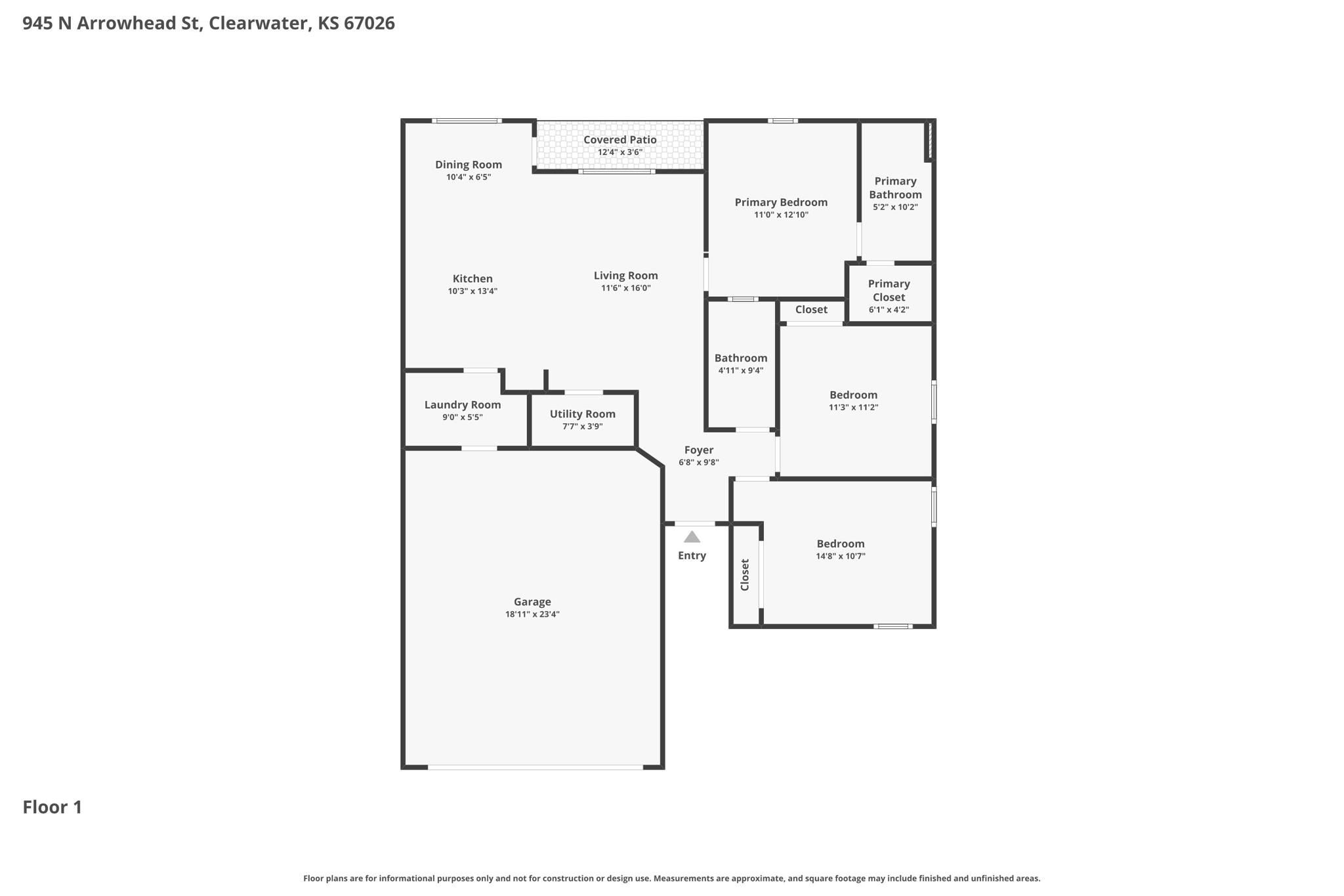 945 Arrow Head Street Clearwater KS 67026