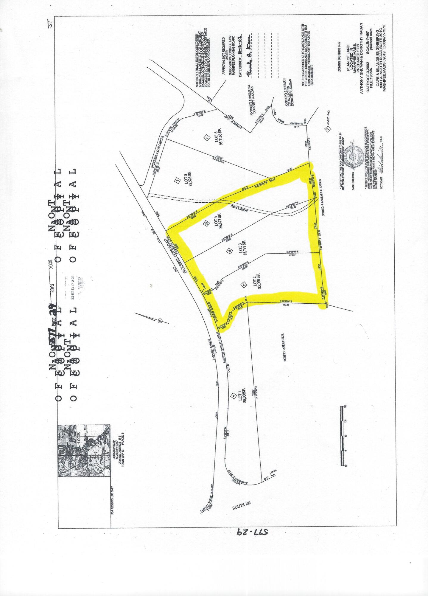 9,17,25,33 Pickeral Cove Road Mashpee MA 02649