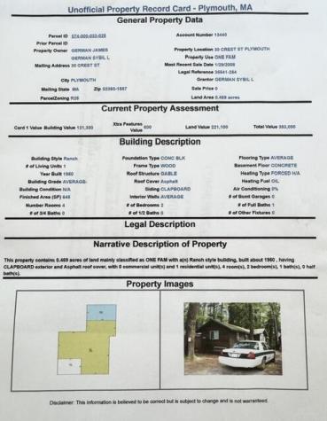 30 Crest Avenue Plymouth MA 02360