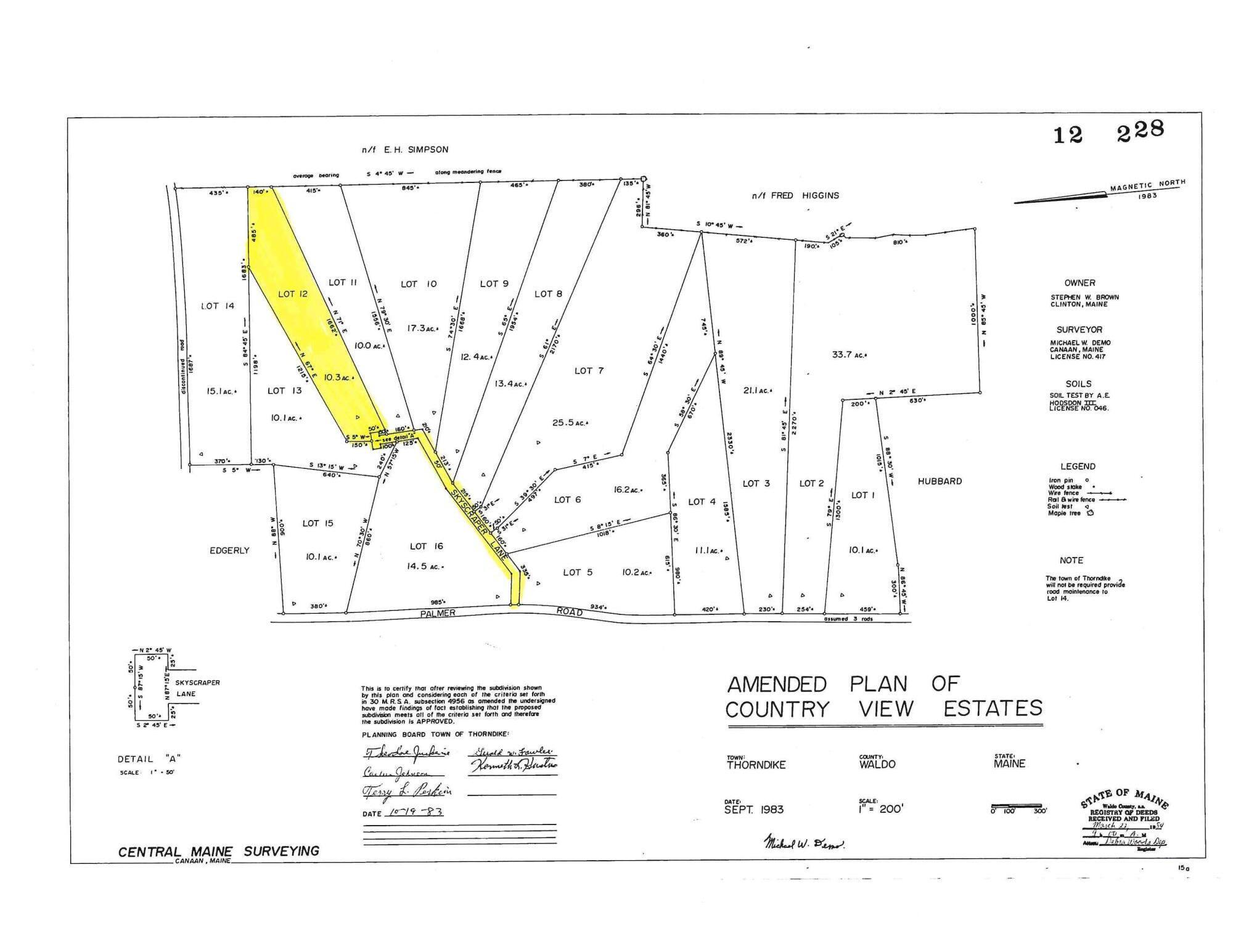 Lot 12 Moulton Hill Lane Thorndike ME 04986