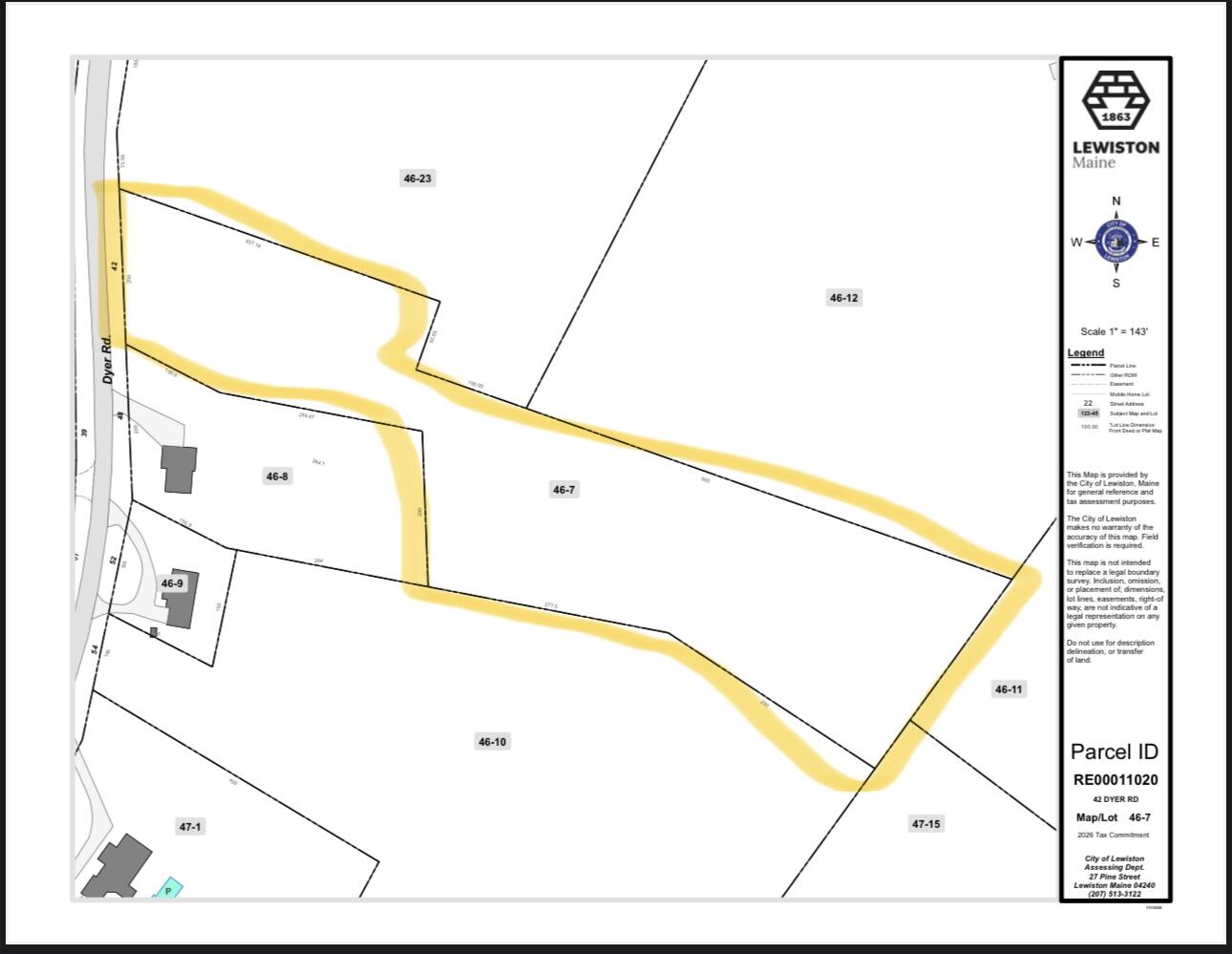 42 Dyer Road Lewiston ME 04240