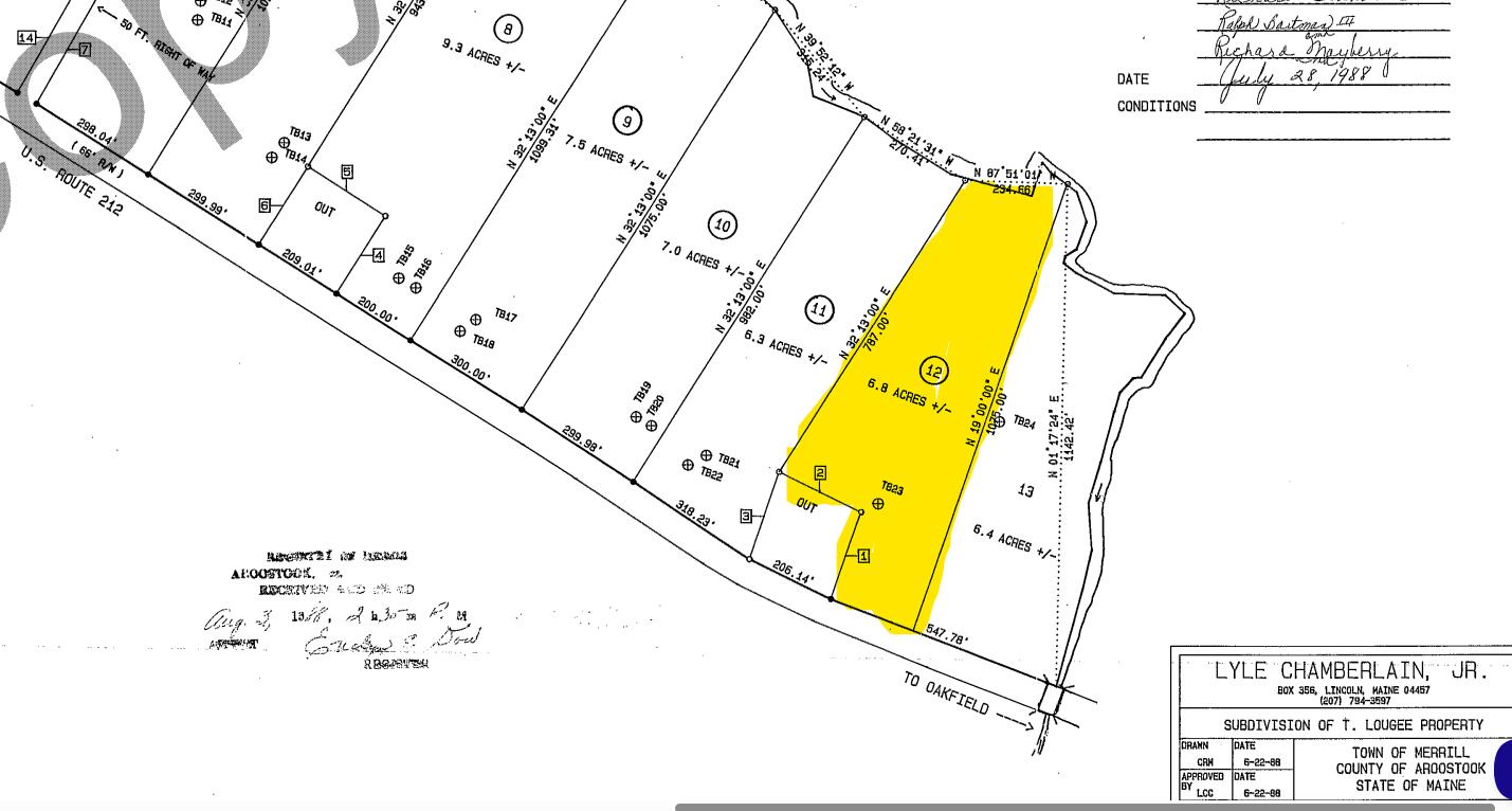 Lot 19 Maine 212 Route Merrill ME 04780
