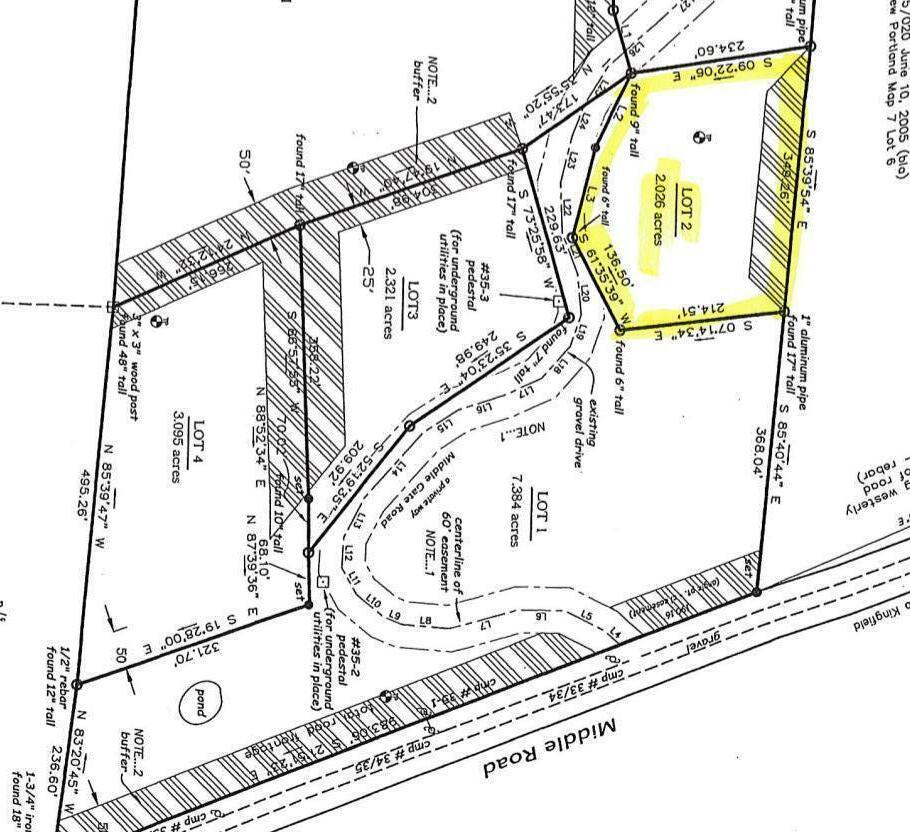 Lot 2 Middlegate Lane New Portland ME 04961