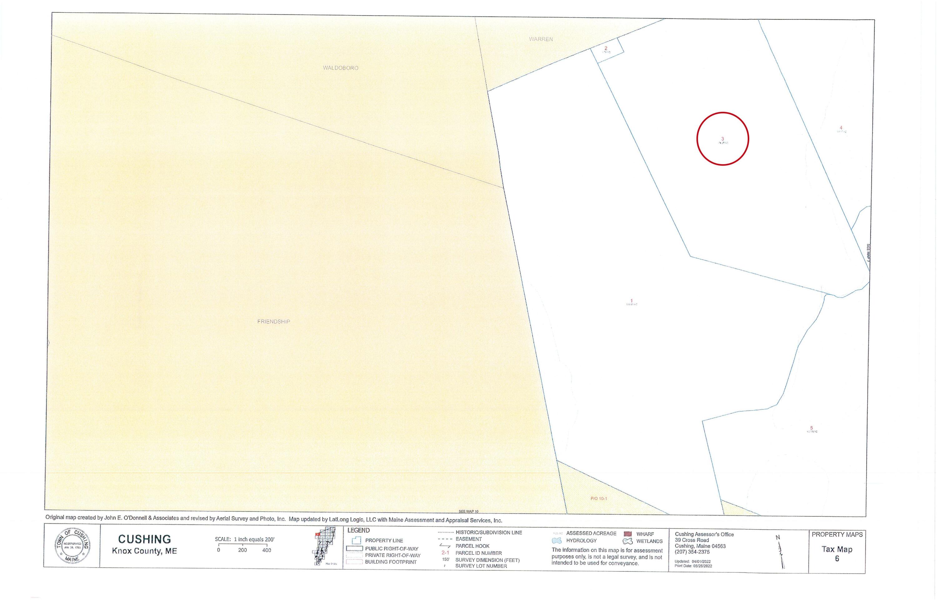 Map 6 Lot 3 Cushing ME 04456