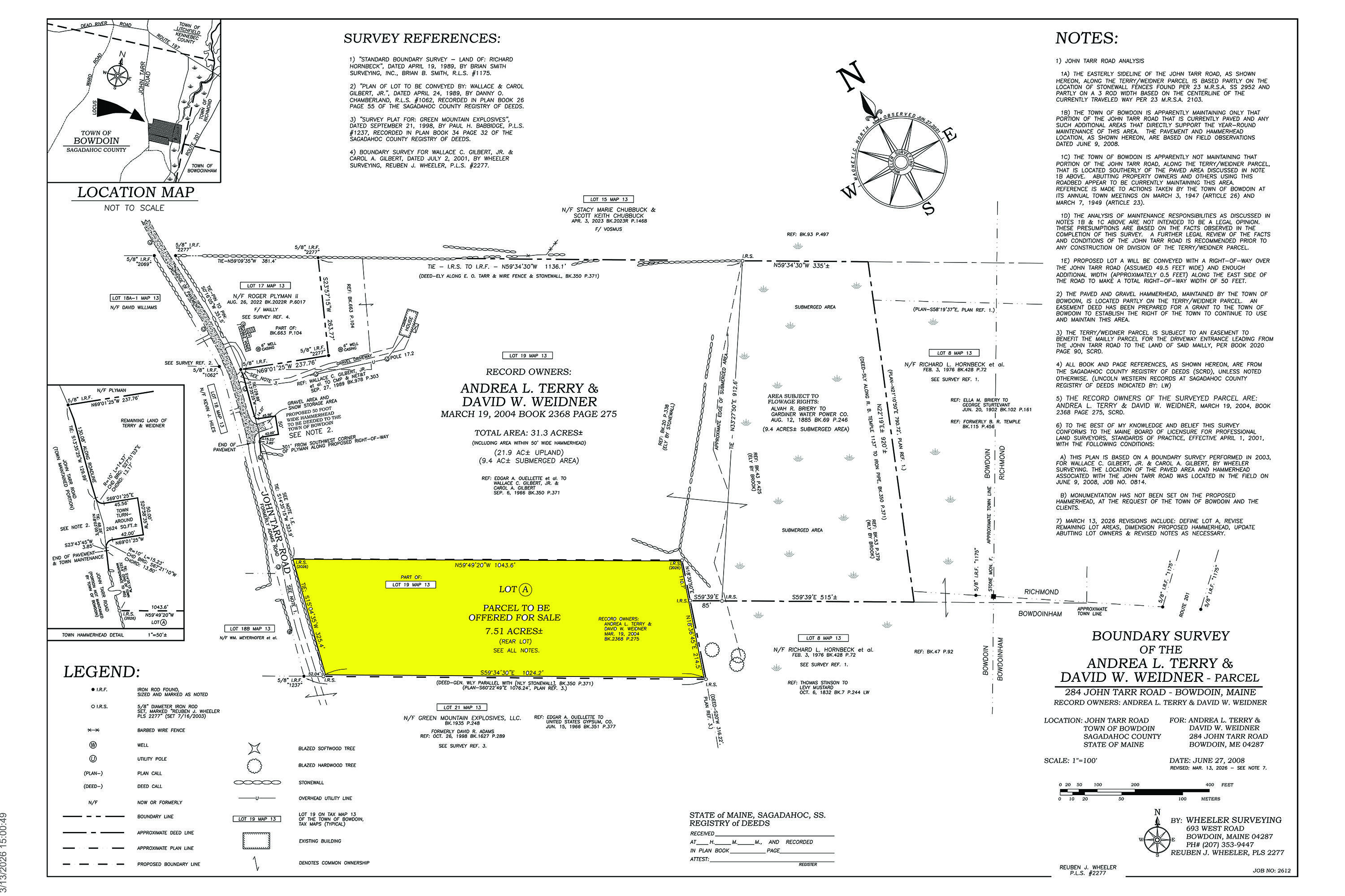 286 John Tarr Road Bowdoin ME 04287