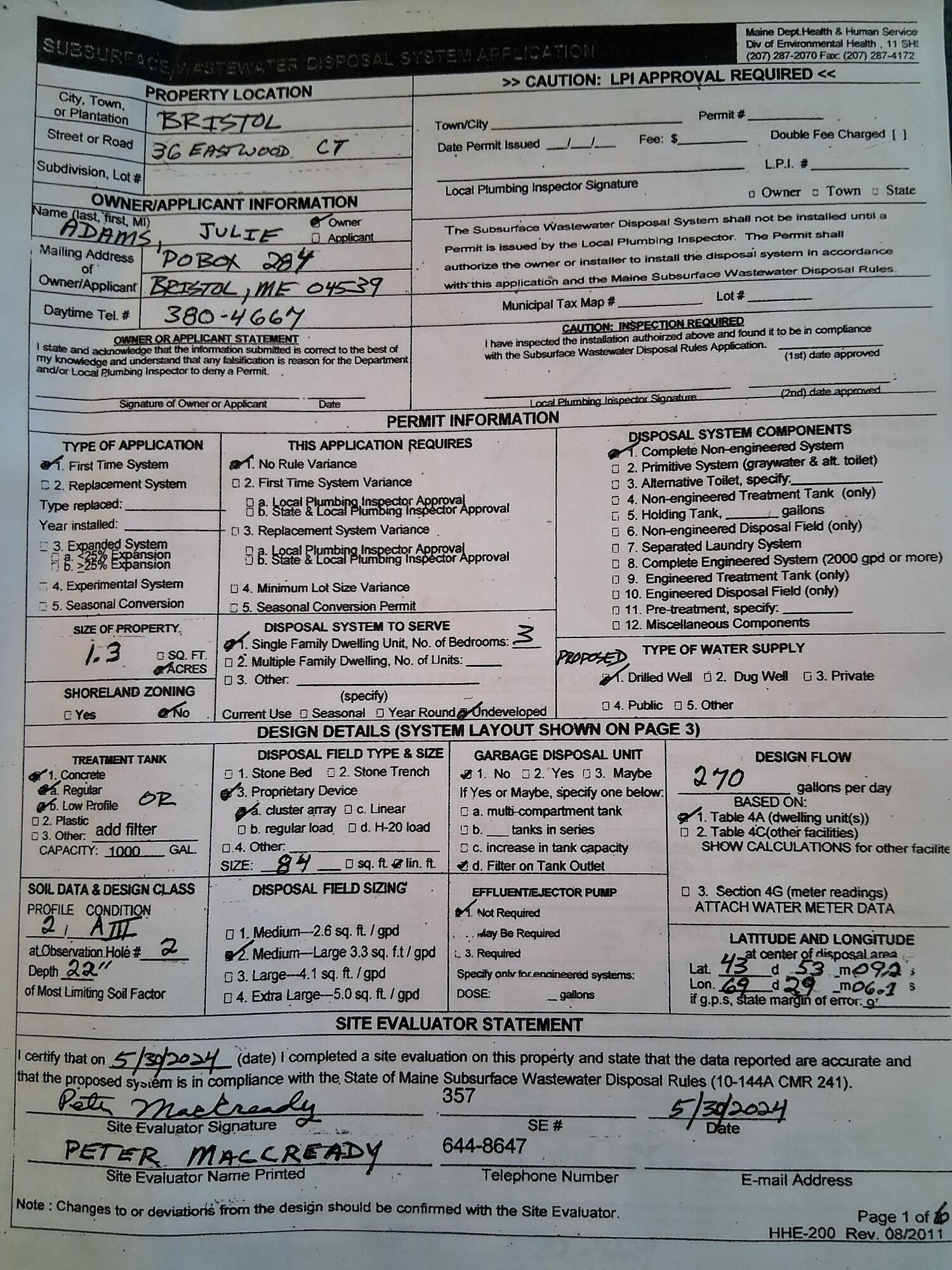 36 Eastwood Court Bristol ME 04539