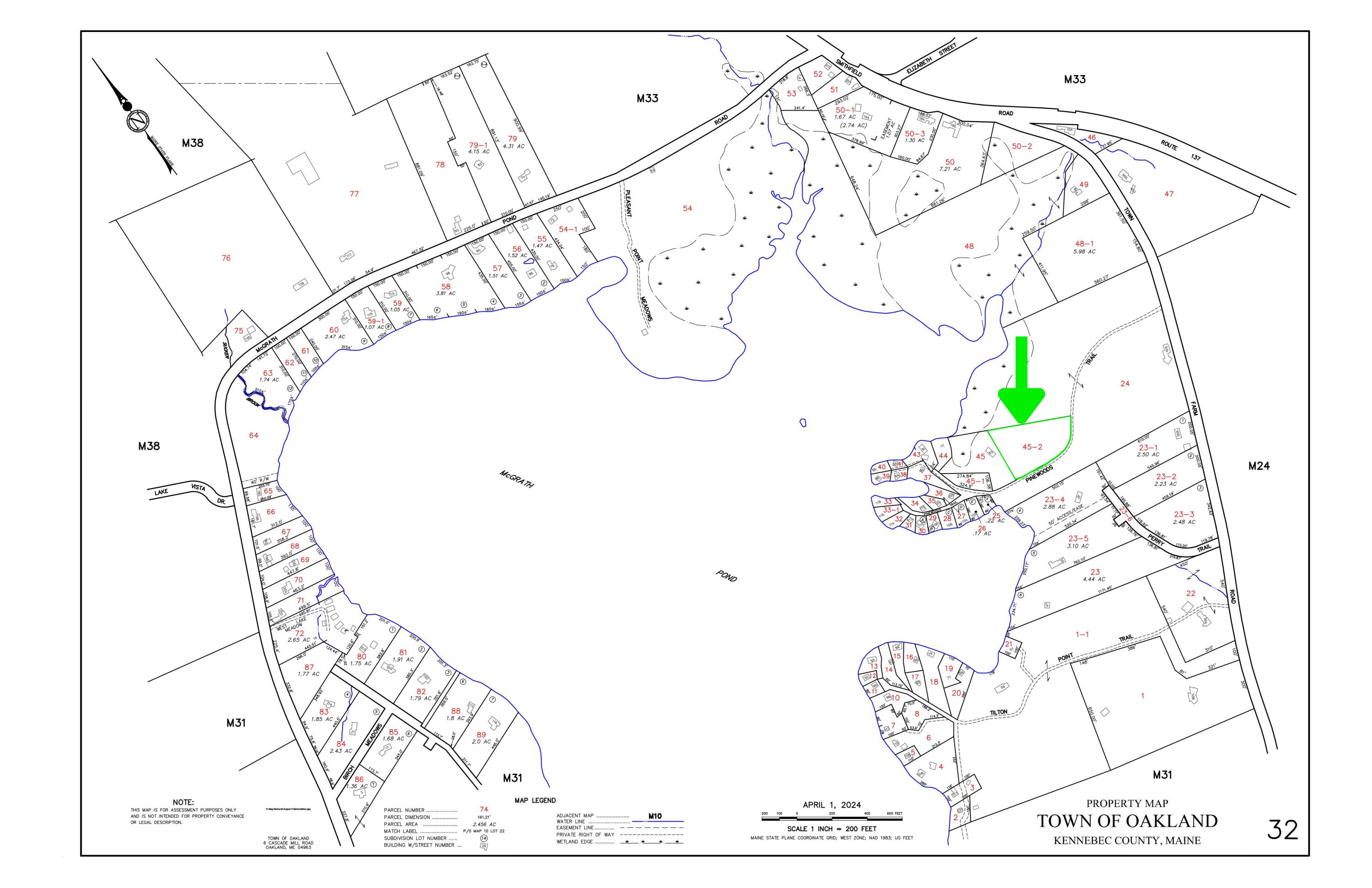 Lot 45-2 Pinewoods Trail Oakland ME 04963