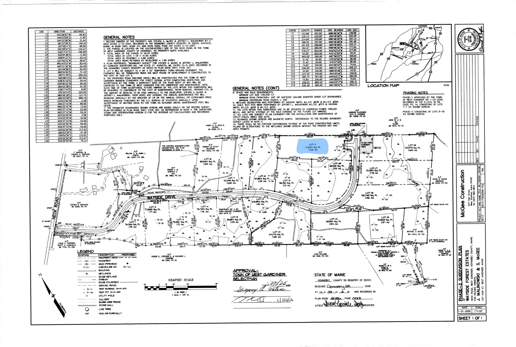 West Gardiner ME, Lot 11 Wayside Drive
