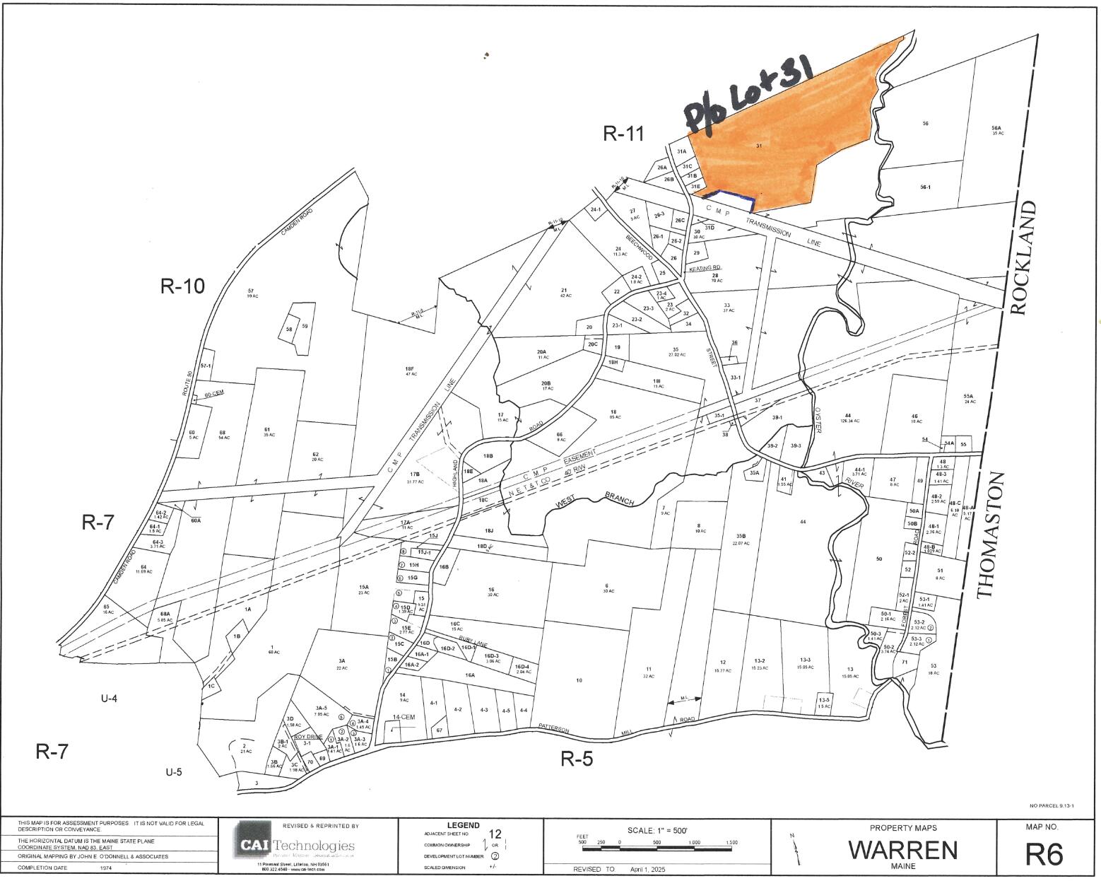Warren ME, P/O Lot 31 Keating Road