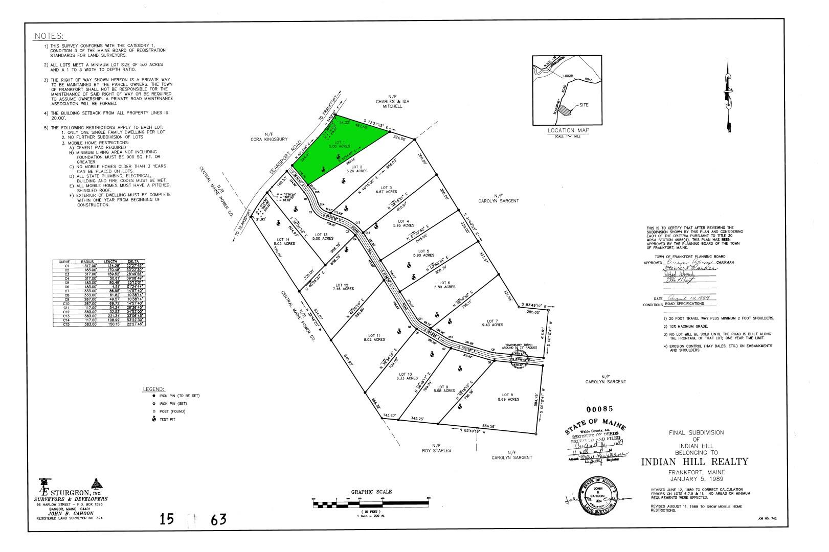 Lot# 47 Indian Hill Lane Frankfort ME 04438