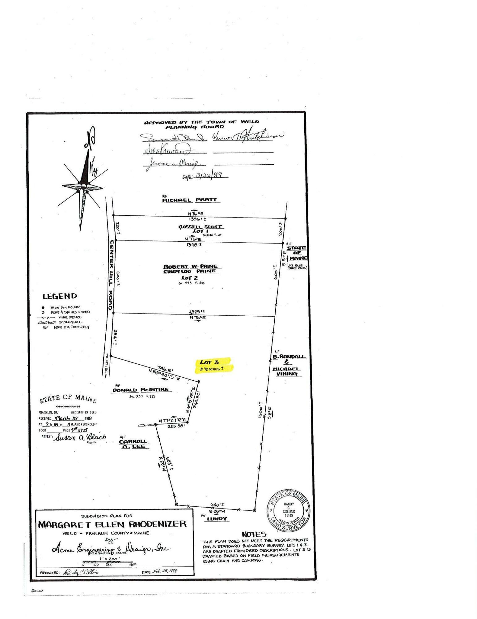 Lot 36 Center Hill Road Weld ME 04285