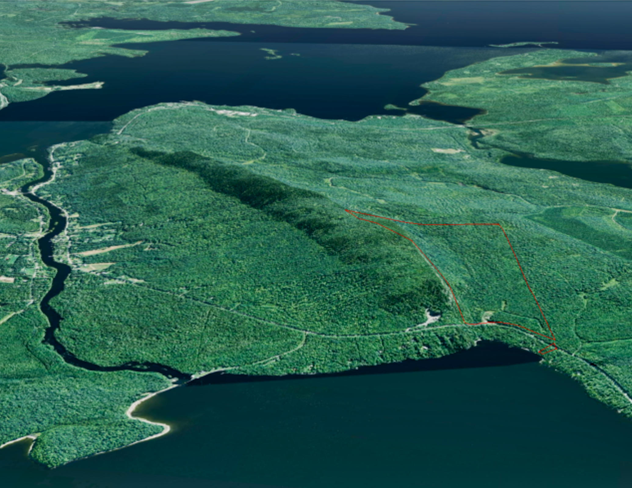 Brassua Lake Views 219 +/ Acres Maine Land