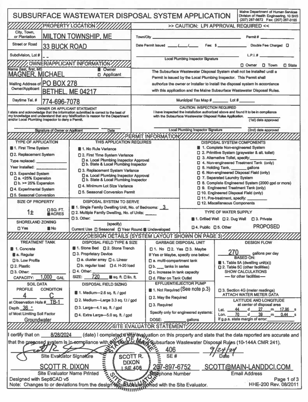 33 Buck Road Milton Twp ME 04219
