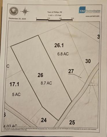 Map 5 Lot 26 & 26.1 Bray Hill Road Phillips ME 04966