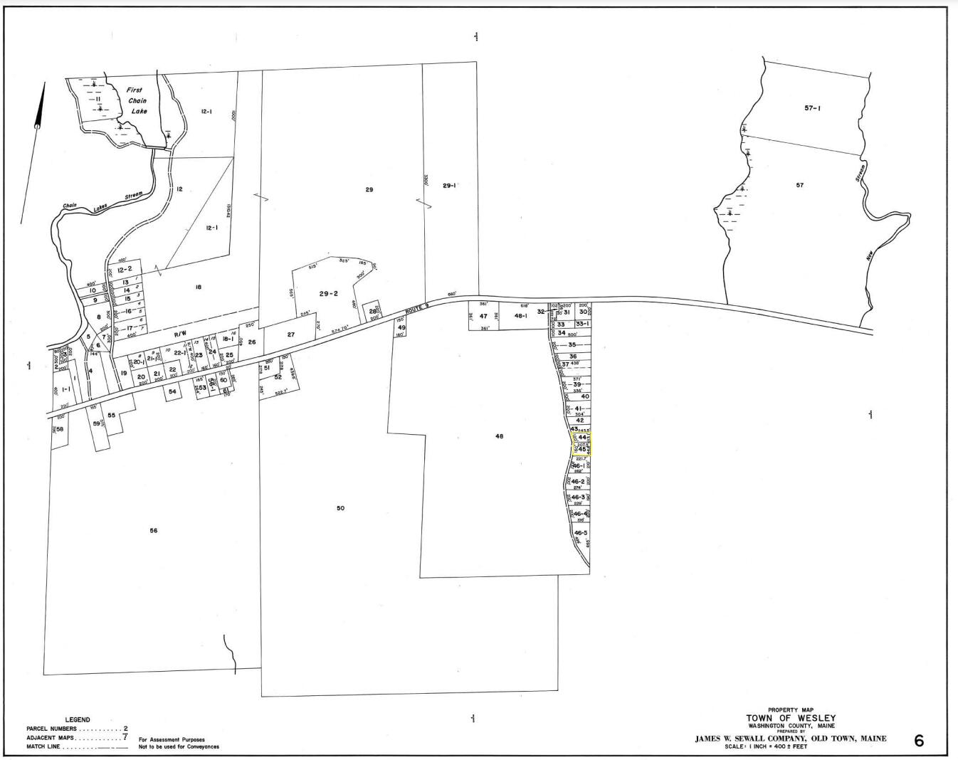 M6 L44 & 45 Wesley ME 04686