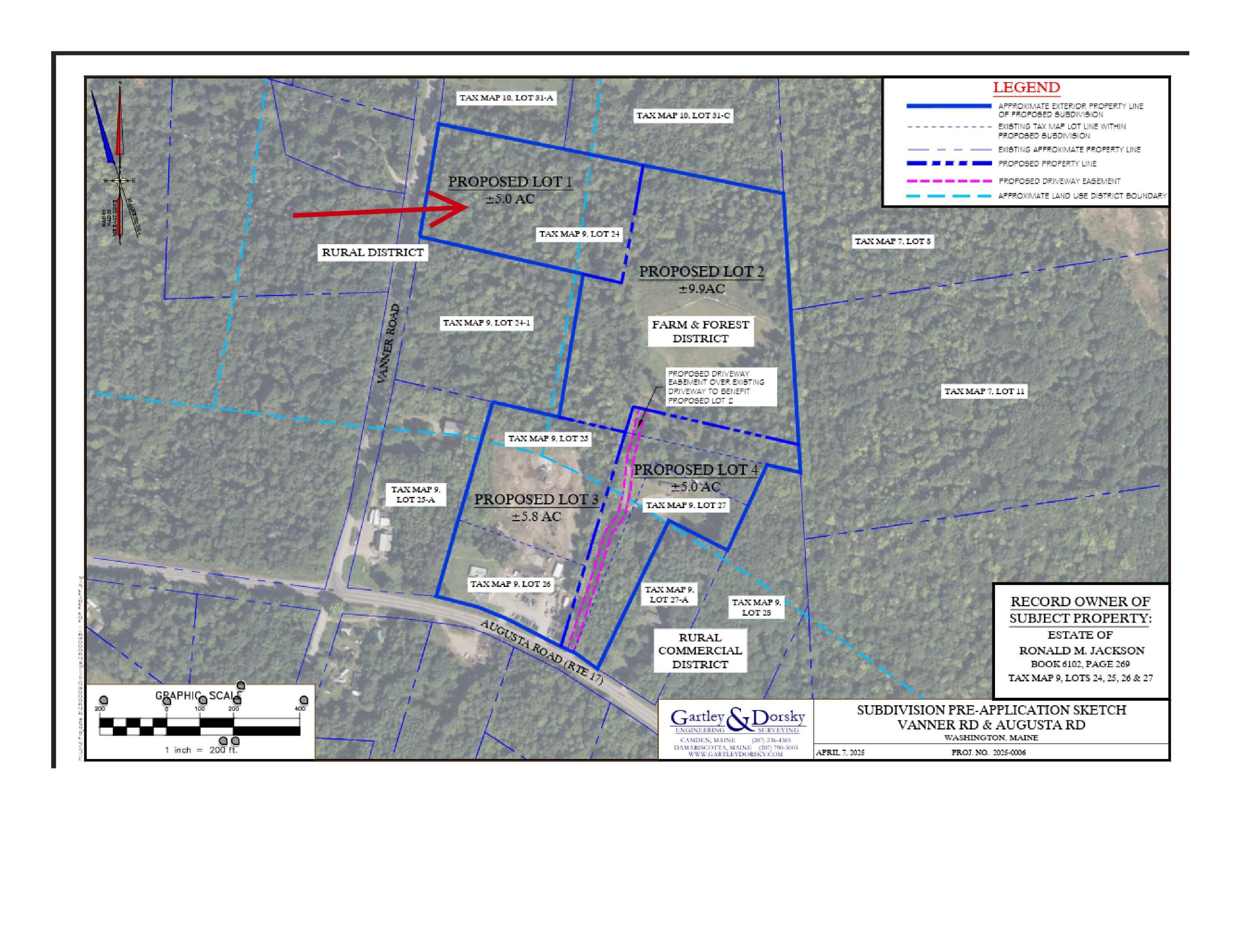 Map 9 Lot 24 Vanner Road Washington ME 04574