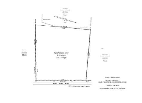 Lot 12a Bear Pond Road Waterford ME 04088