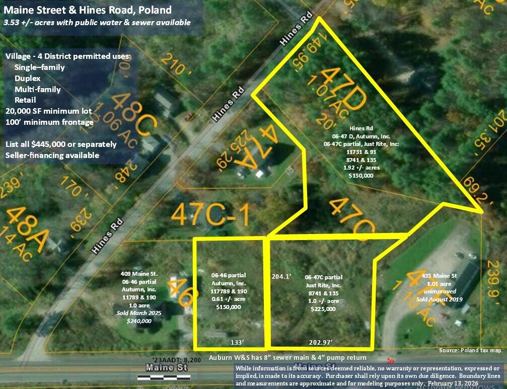 46-47D Hines Rd & Main Street Poland ME 04230