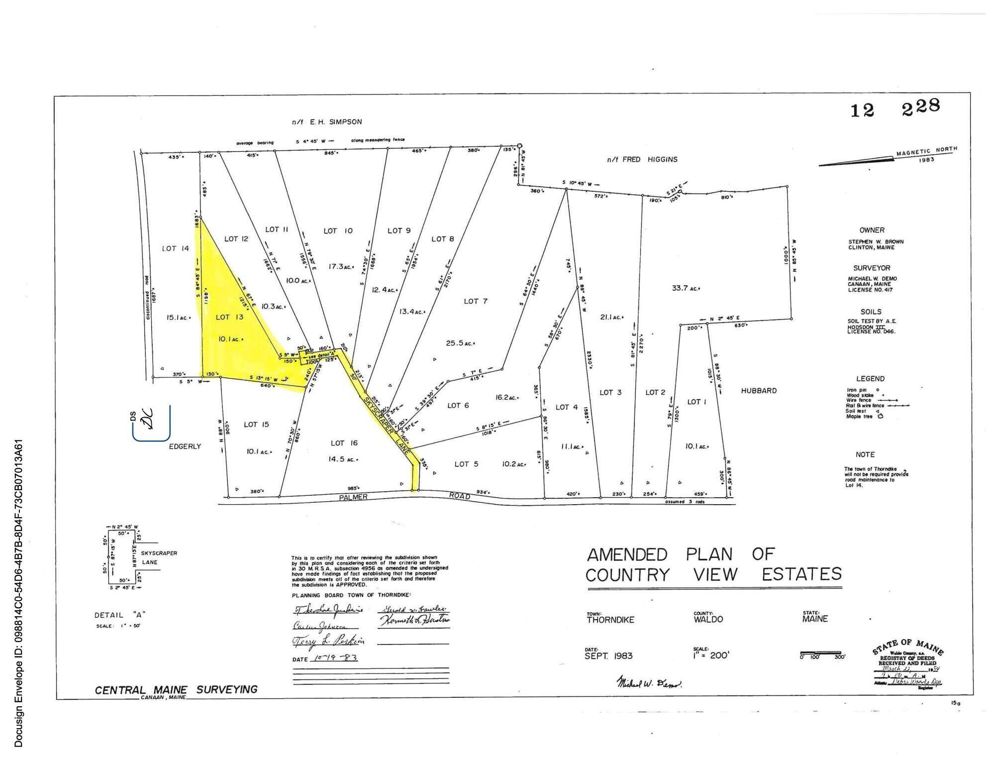 Lot 13 Moulton Hill Lane Thorndike ME 04986