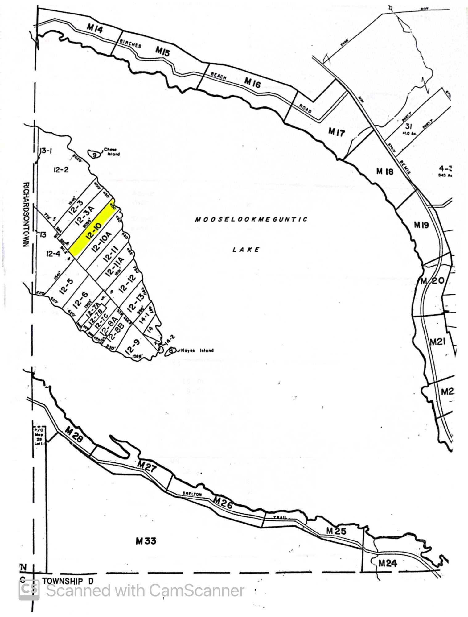 M1 L12-10 Toothaker Island Rangeley Plt ME 04970