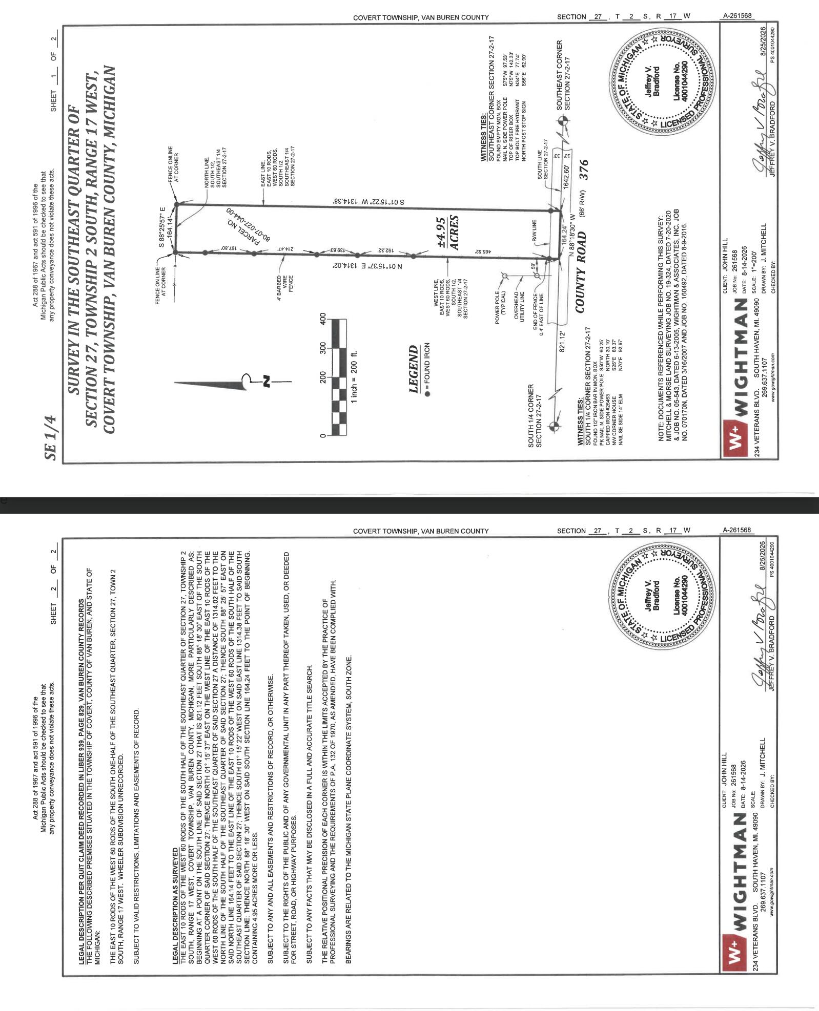 V/l County Road 376 Covert MI 49013
