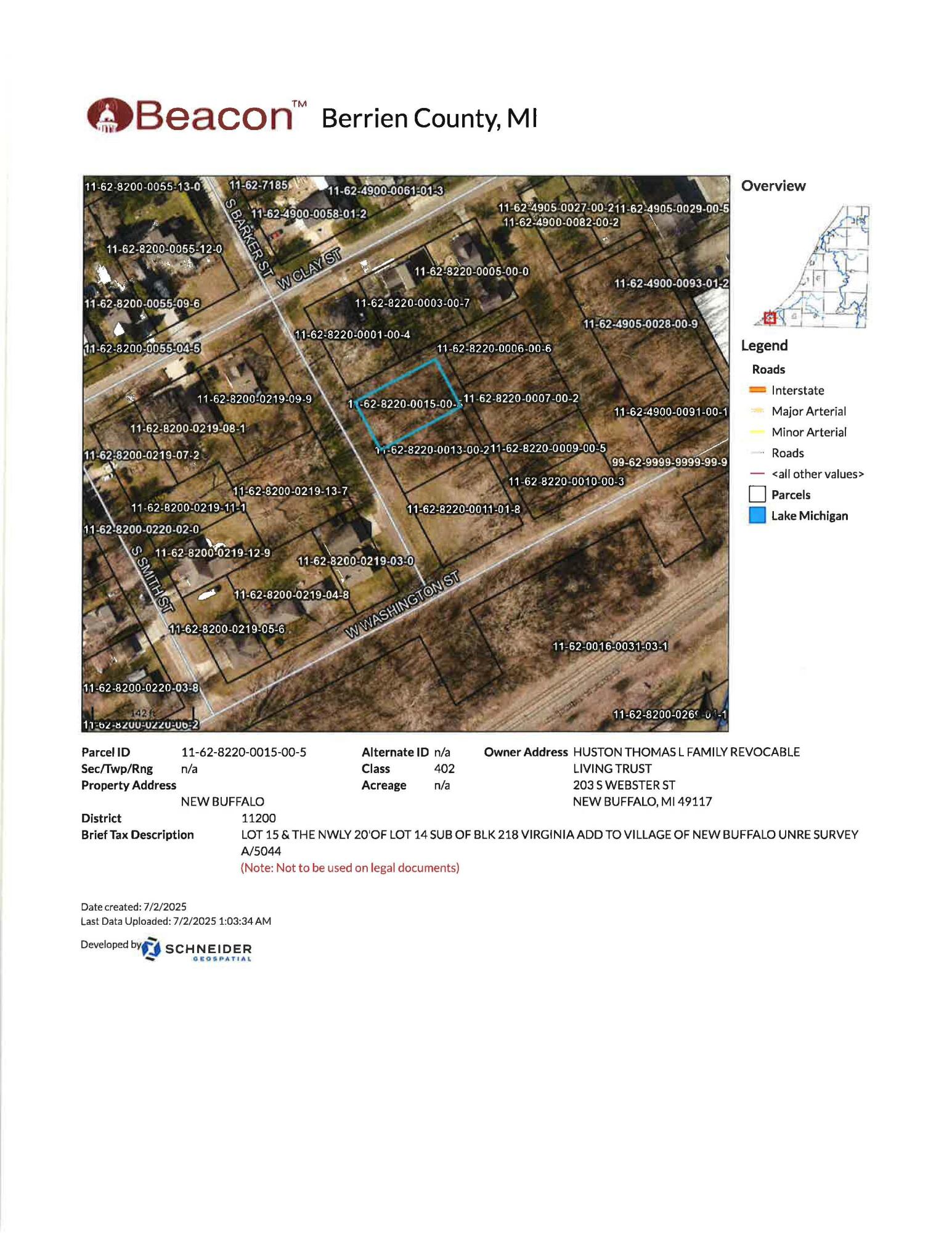 425 S Barker Street New Buffalo MI 49117