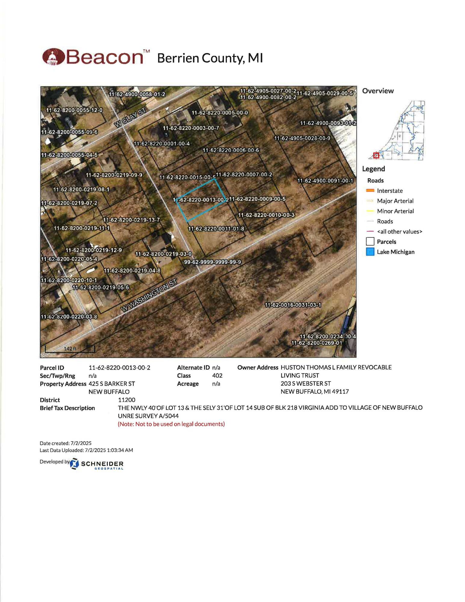 425 S Barker Street New Buffalo MI 49117