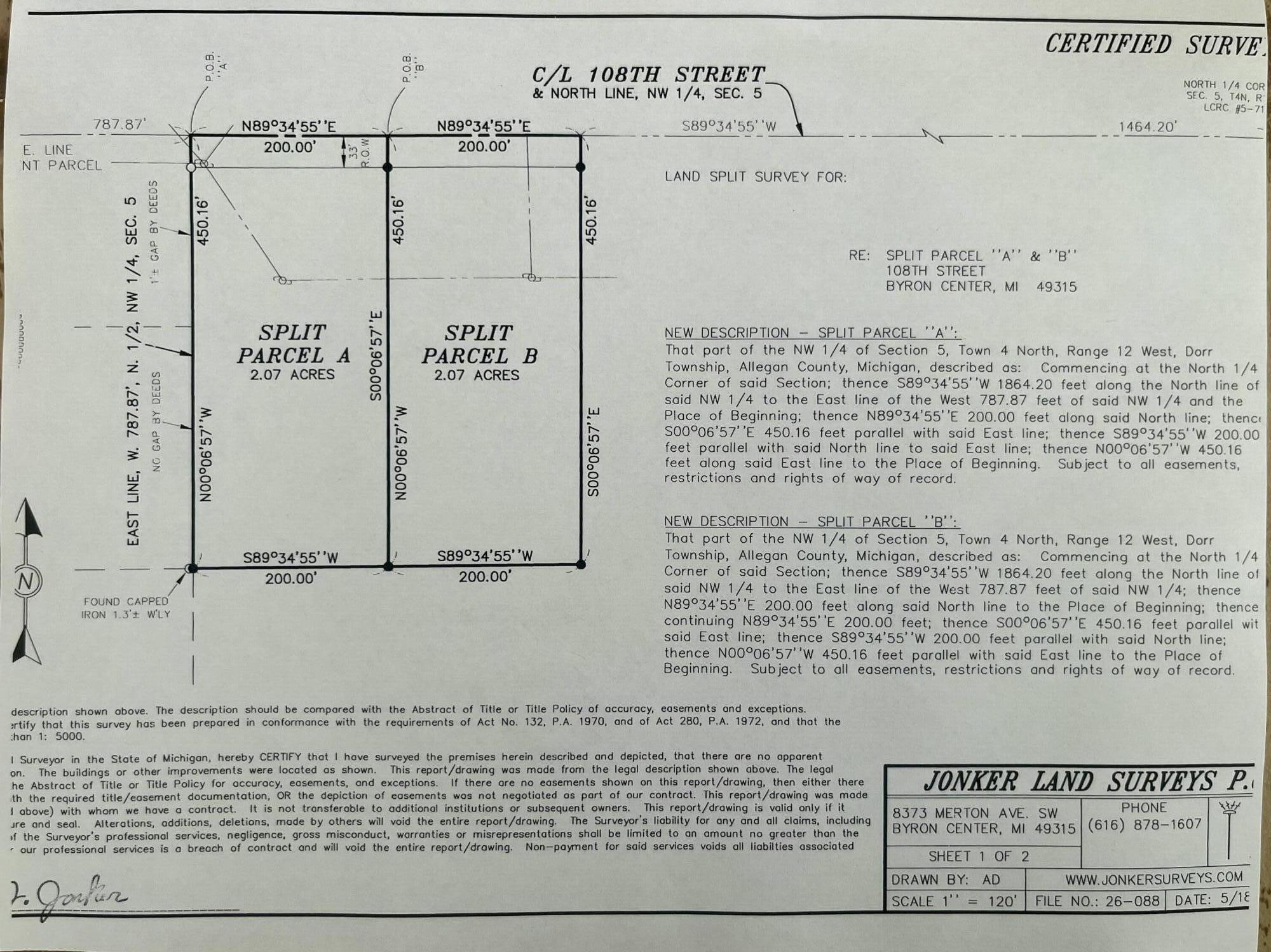 (Parcel B) 108th Street Byron Center MI 49315