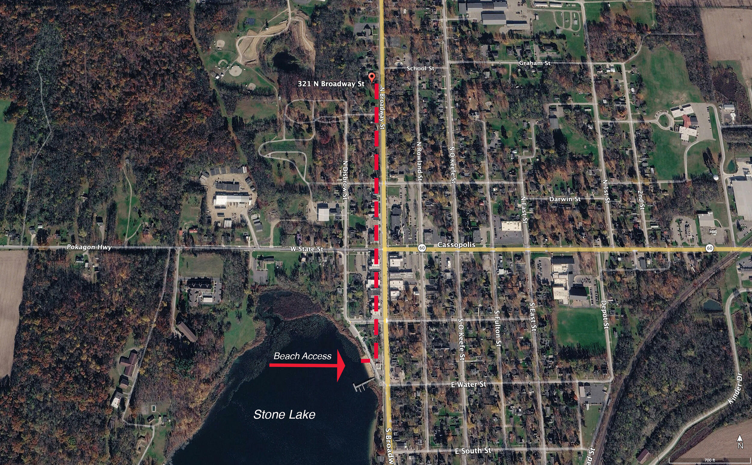 321 N Broadway Street Cassopolis MI 49031