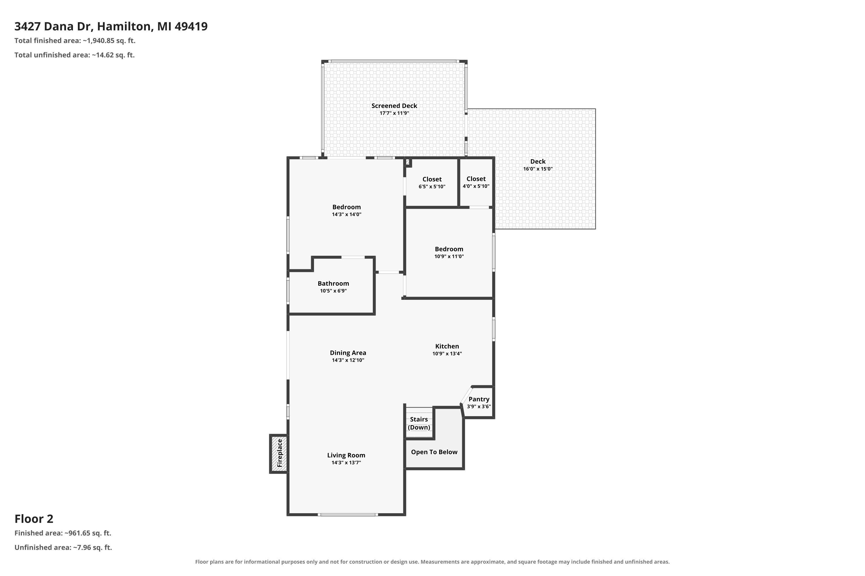3427 Dana Drive Hamilton MI 49419