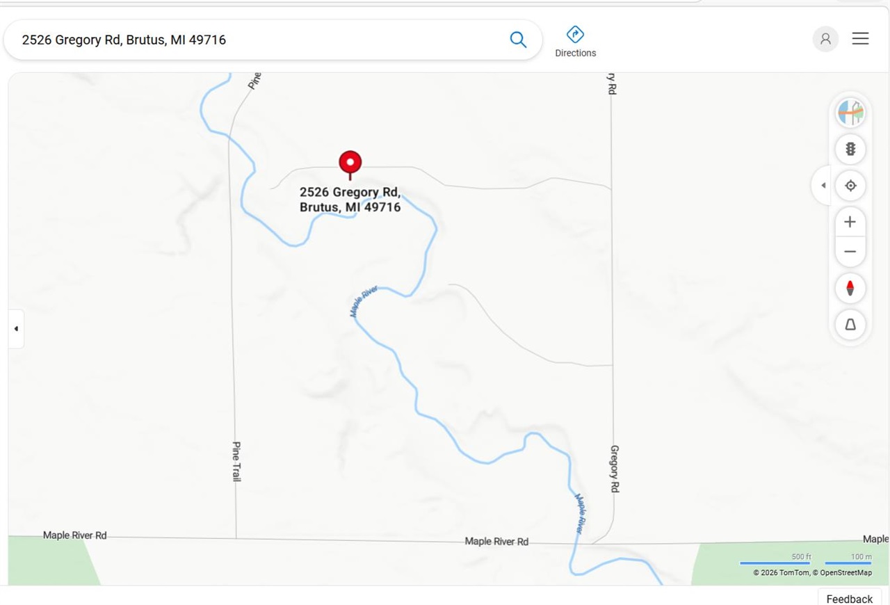 2526 Gregory Road Brutus MI 49716