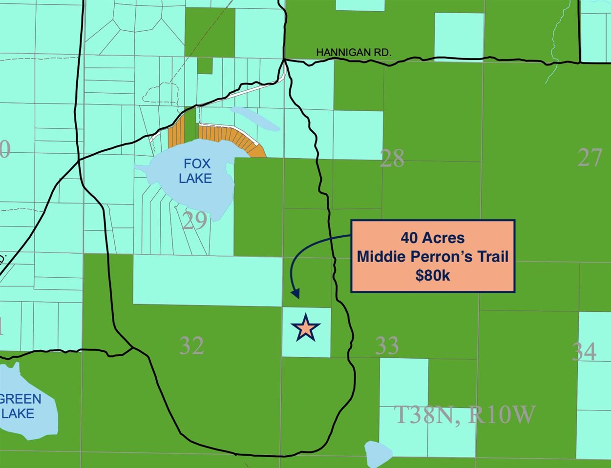 40 Acres Middie Perron's Trail Beaver Island MI 49782