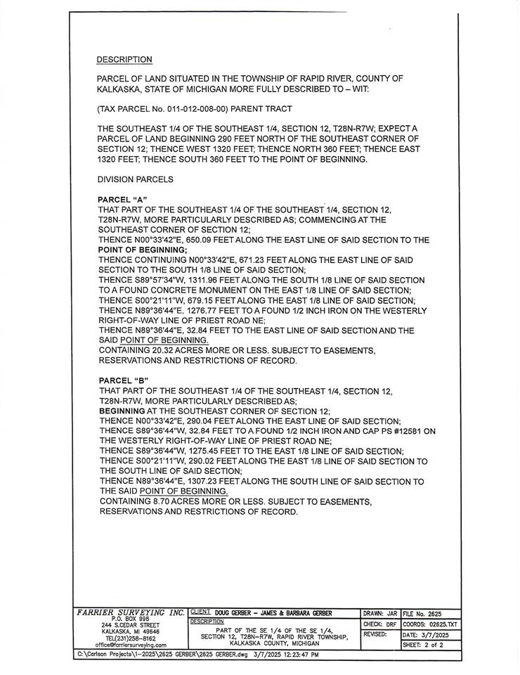 Tbd Twin Lake Road Kalkaska MI 49646