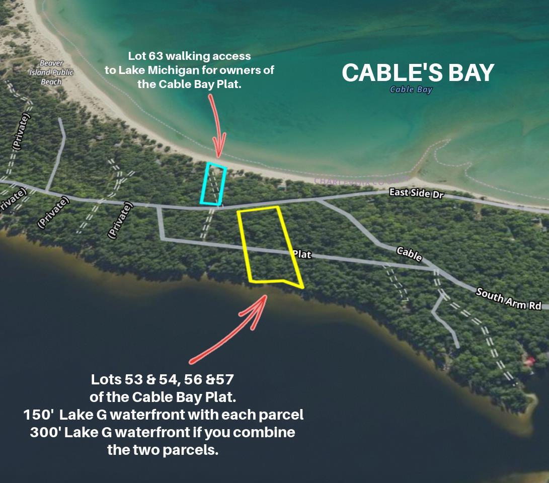 Lots 56 & 57 Cable's Bay Beaver Island MI 49782