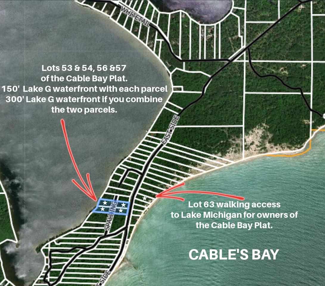 Lots 56 & 57 Cable's Bay Beaver Island MI 49782