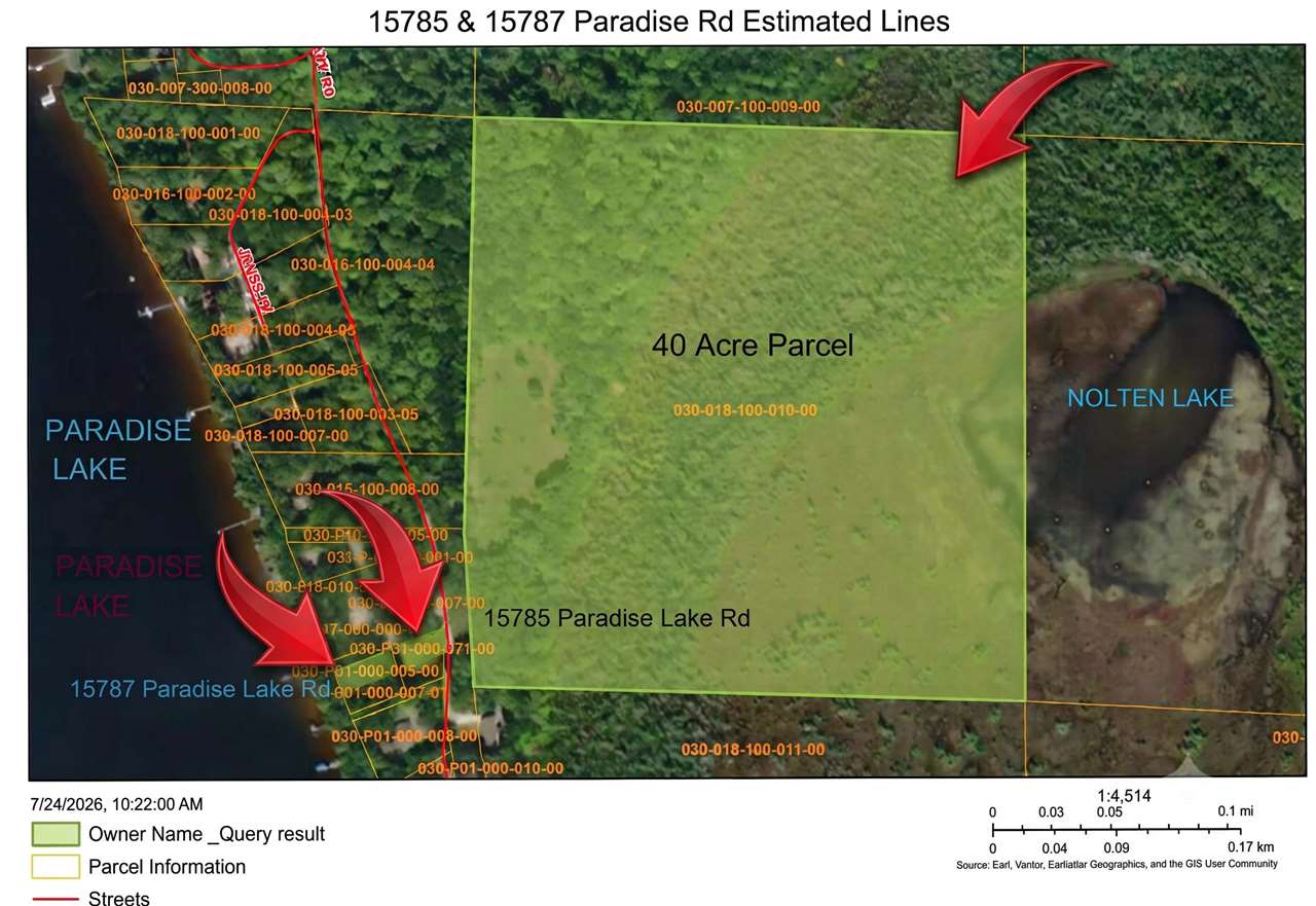 15785 & 15787 Paradise Lake Road Carp Lake MI 49718