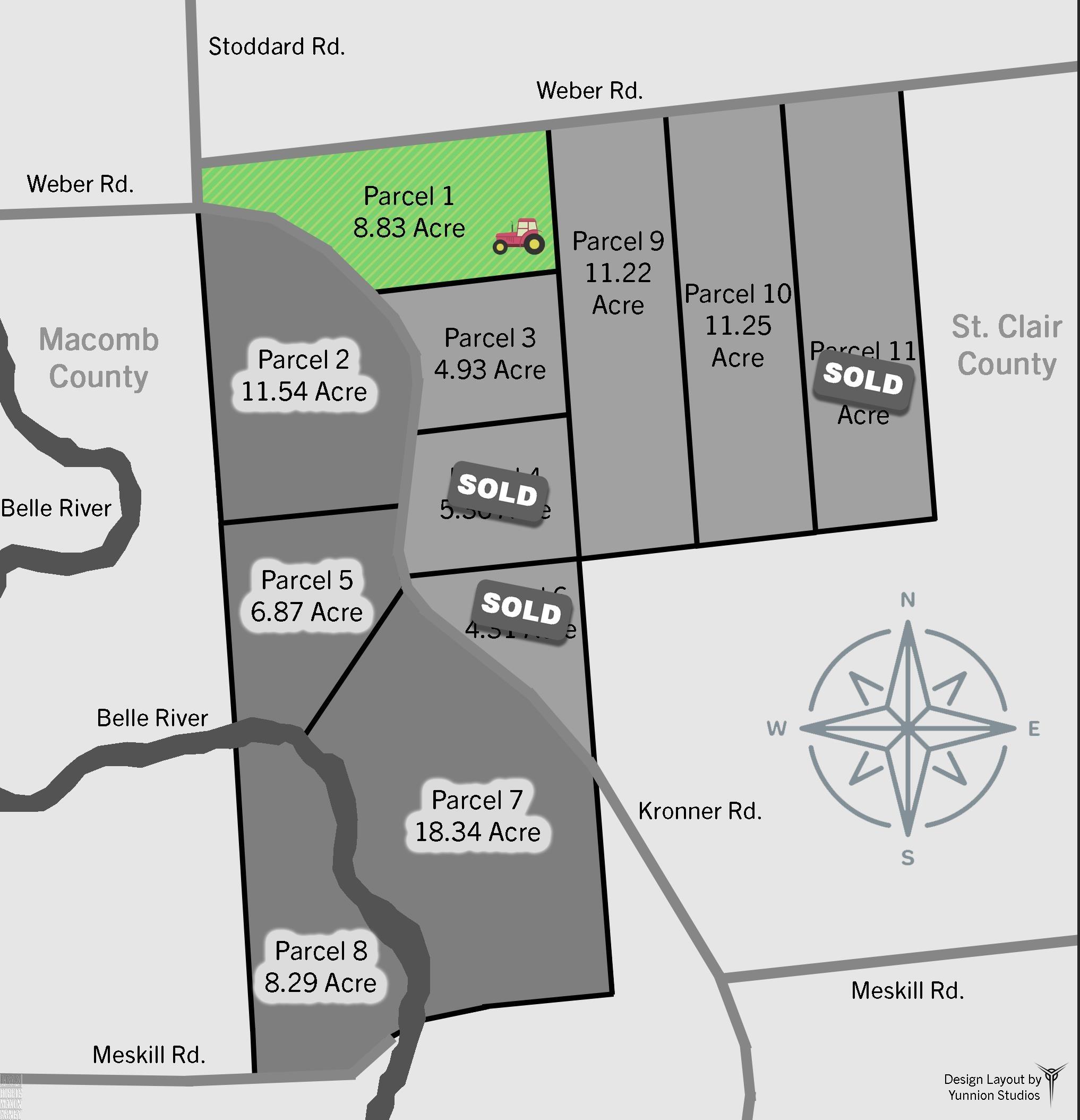 00 Weber Road, 4001-001, Parcel 1 Road Columbus Township MI 48063
