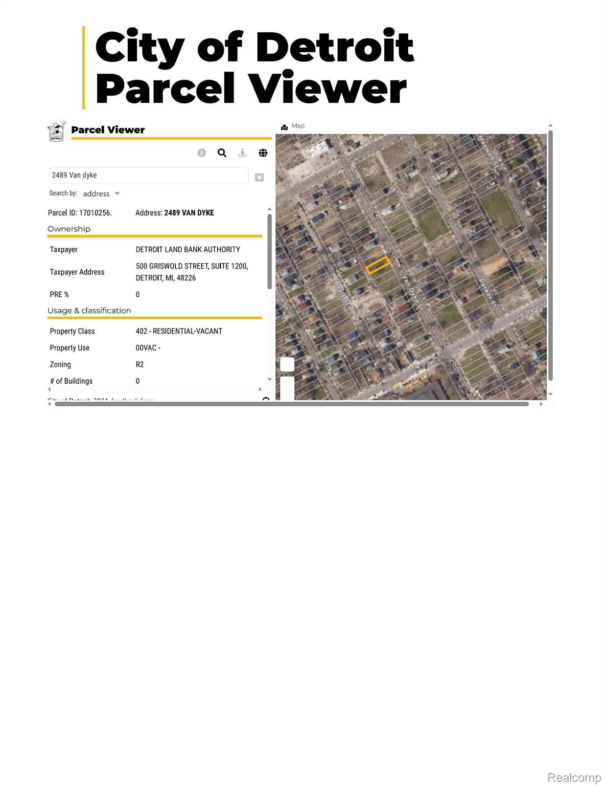 2489 Van Dyke Street Detroit City MI 48214