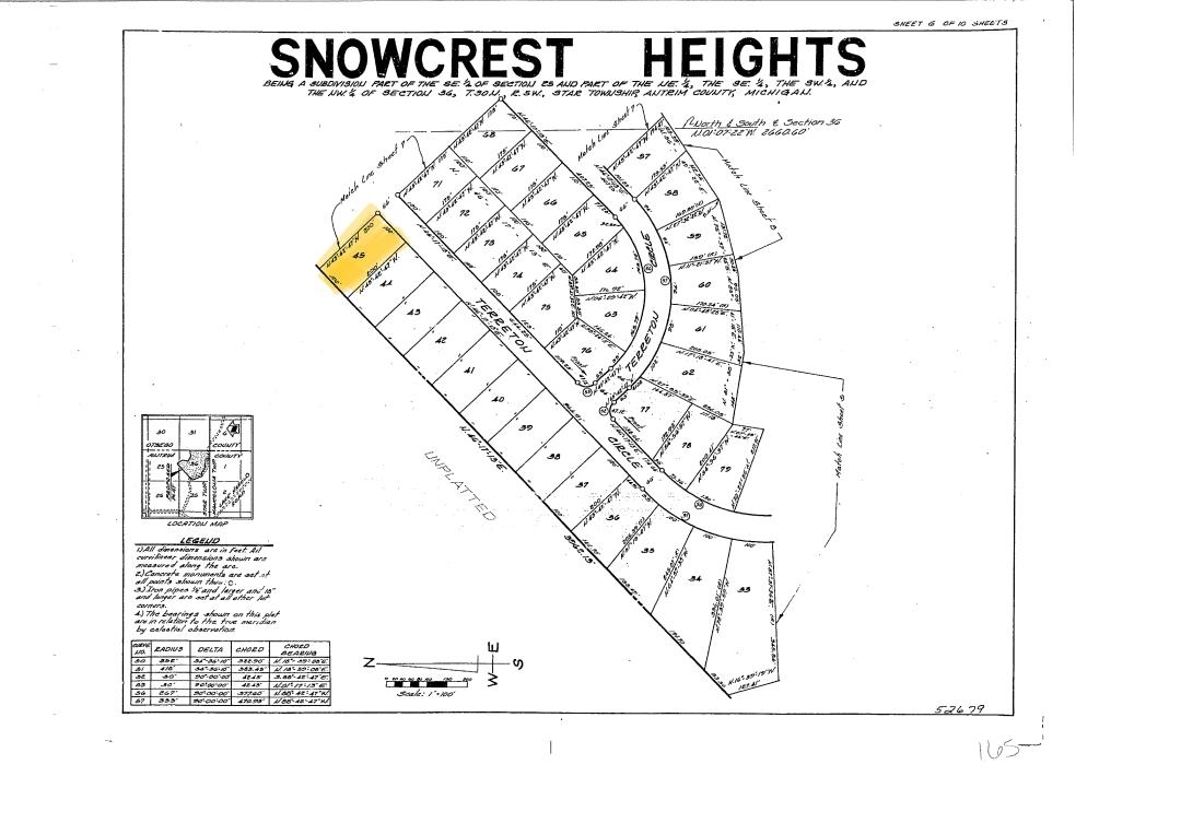 Lot 45 Terreton Circle Star Township MI 49730