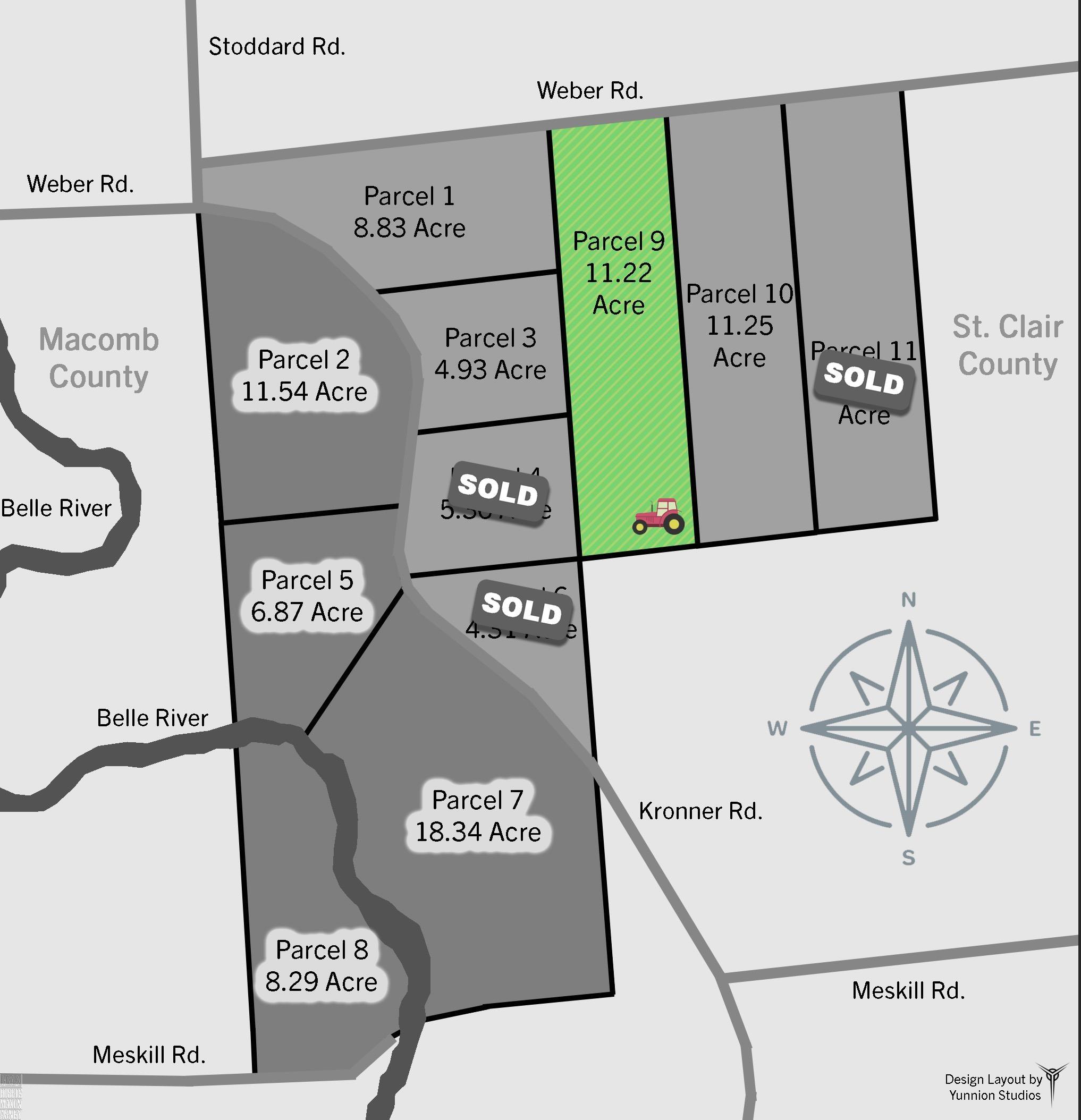 00 Weber Road, 4001 - 080, Parcel 9 Road Columbus Township MI 48063