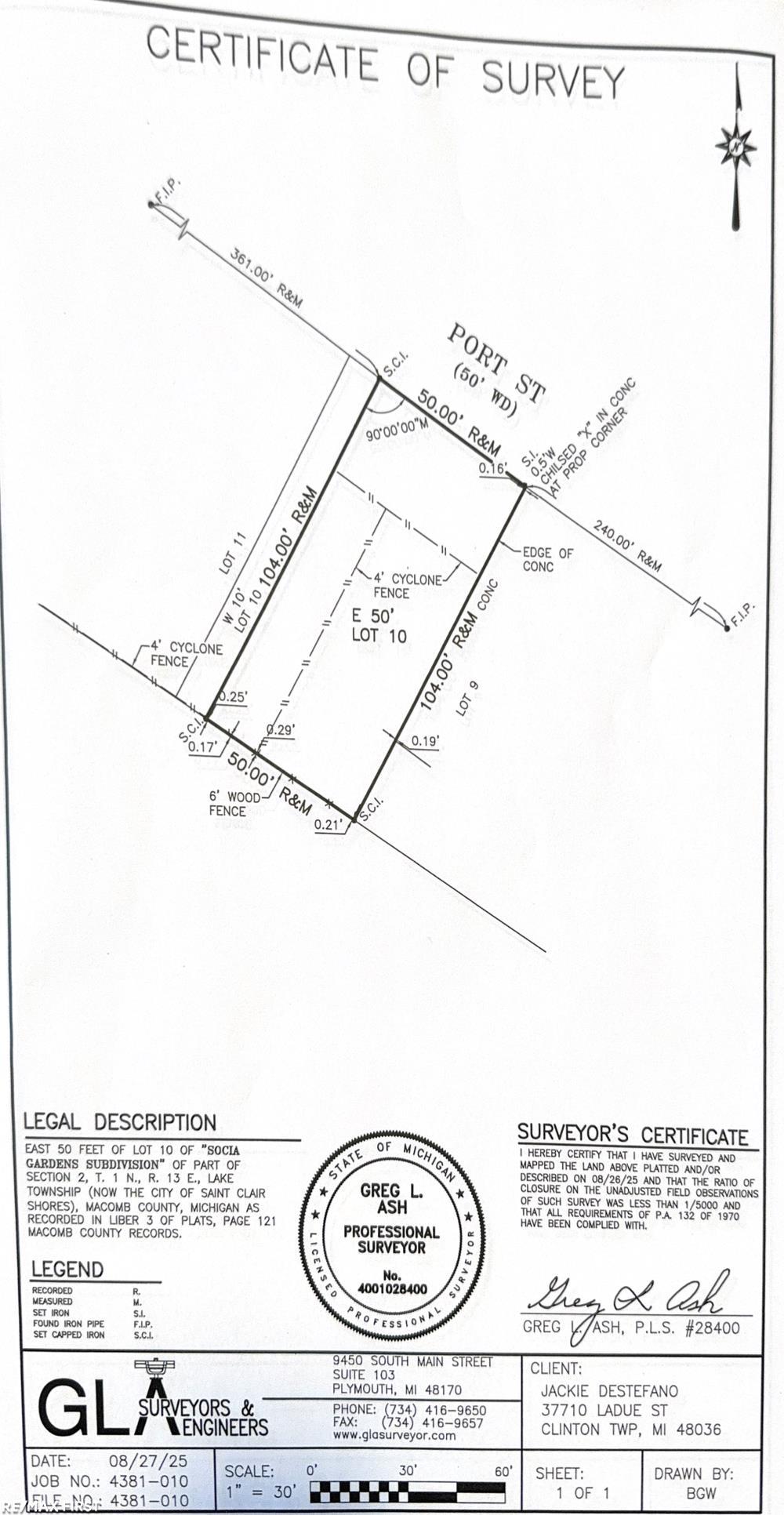 0 Port Street St. Clair Shores City MI 48082