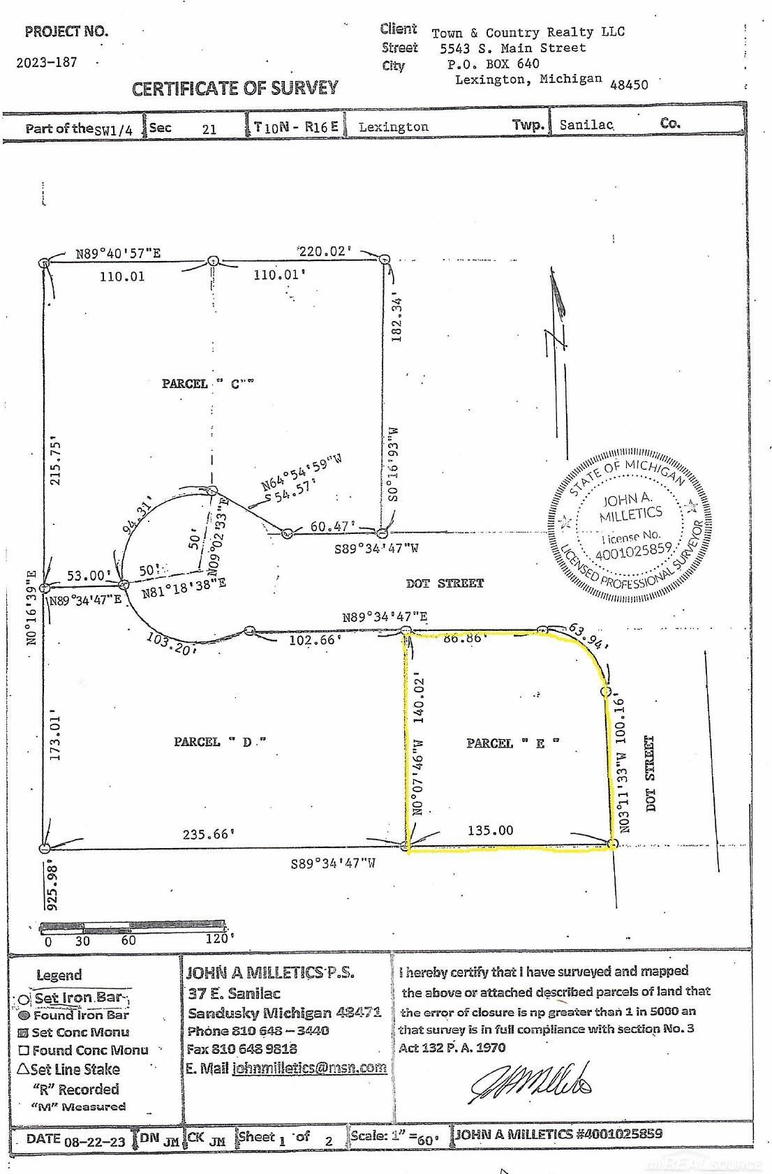 Parcel E Dot Street Croswell City MI 48422