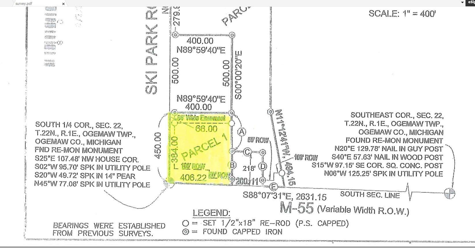 0 W M-76 Ogemaw Township MI 48661