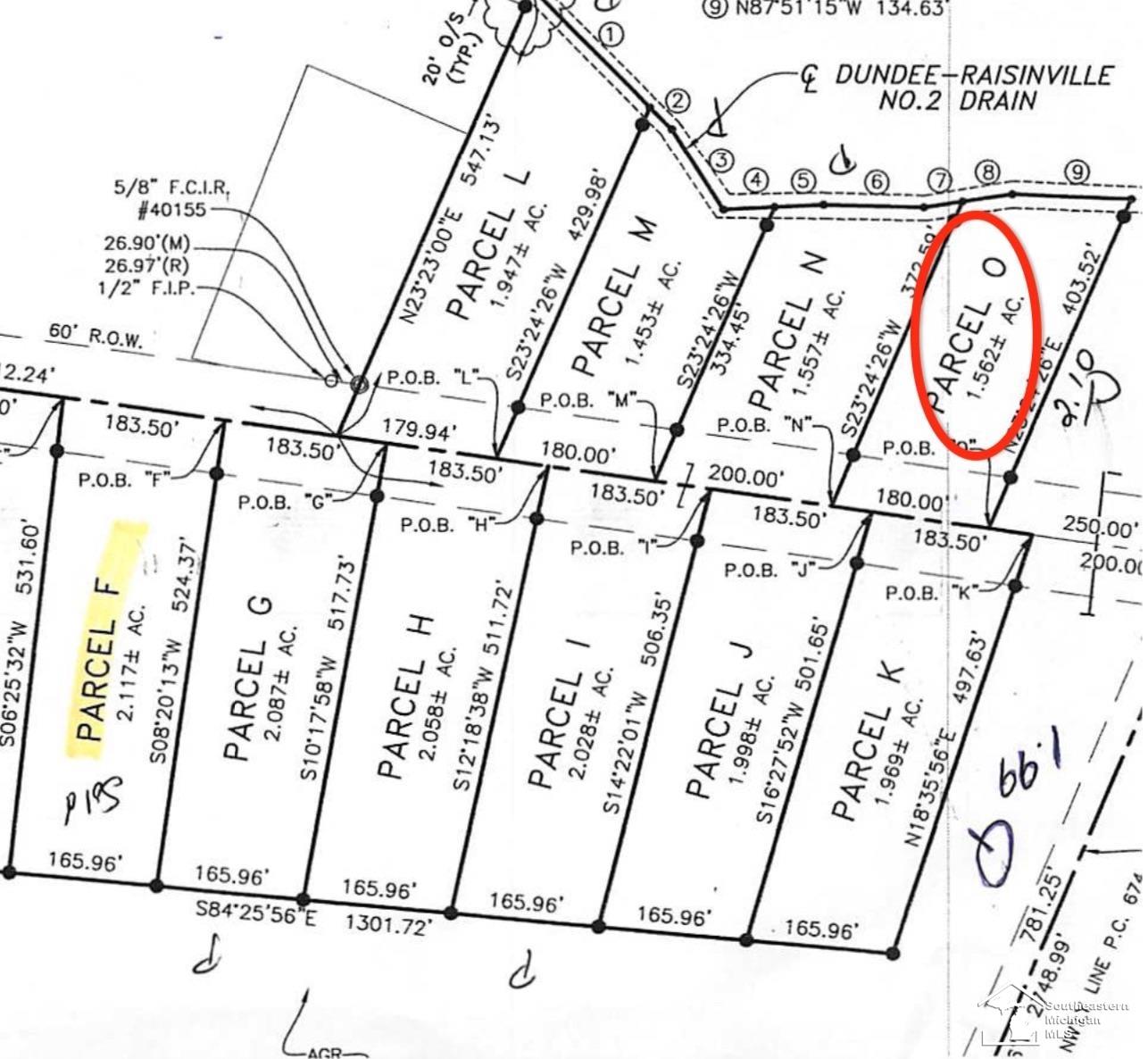 10960 S Custer (lot O) Road Raisinville Township MI 48161